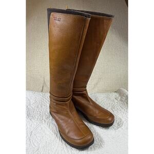 Teva Women's 8 Tan Afton Tall Leather Riding Outdoor Boots Equestrian Style